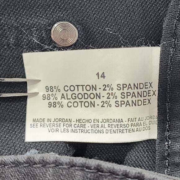 Bandolino Blu Jeans Womens 14 Black High Rise Flare Leg Stretch Denim Casual Y2K - Picture 7 of 13